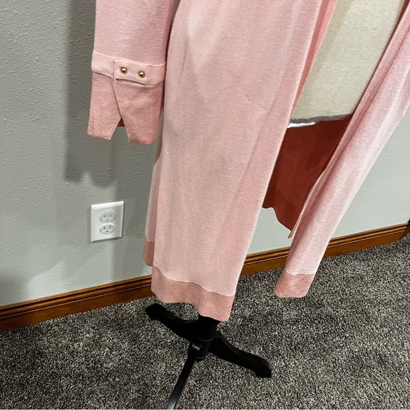 WHBM long sleeve pale pink open long cardigan/ duster - Picture 5 of 12